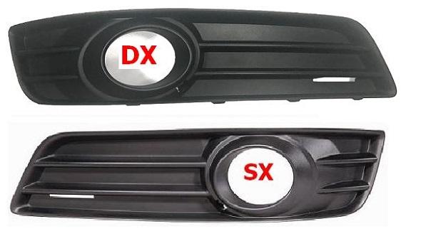 Griglia Fendinebbia Nero Destro Audi A3 Sport Back 5 Porte Dal 2008 Al 2012