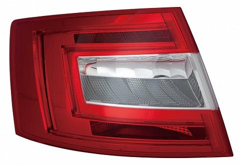 Fanale Posteriore Bianco - Rosso A Led Sinistro Skoda Octavia Dal 2013 Al 2016