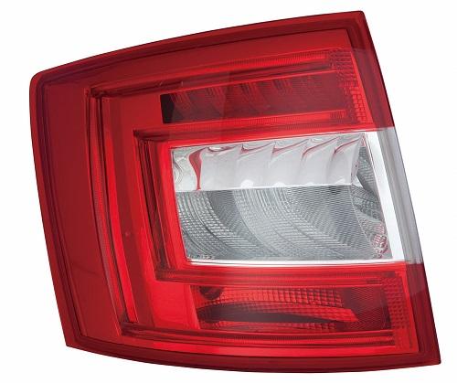 Fanale Posteriore Bianco - Rosso A Led Sinistro Skoda Octavia Dal 2013 Al 2016
