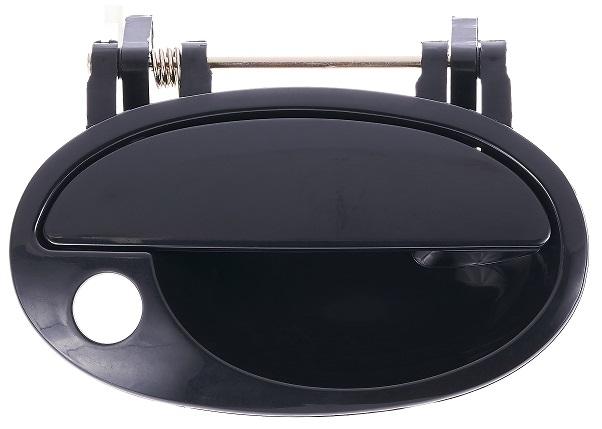 Maniglia Esterna Anteriore Sinistro Nera Liscia - C/foro Blocchetto Chiave Opel Corsa Dal 2002 Al 2003