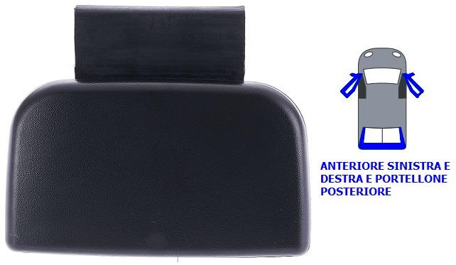 Maniglia Esterna Anteriore Nera - Monta Destro E Sinistro E Porta Battente Peugeot 106 Dal 1996 Al 1998