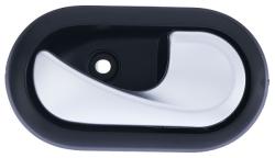 Maniglia Apriporta Interna Anteriore E Posteriore Sinistro Nera - C/leva Argento - C/clip Dacia Sandero Dal 2008 Al 2012