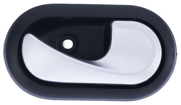 Maniglia Apriporta Interna Anteriore E Posteriore Sinistro Nera - C/leva Argento - C/clip Dacia Duster Dal 2010 Al 2013
