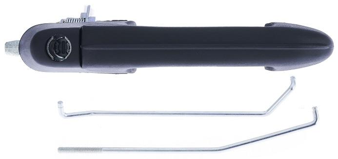 Maniglia Esterna Anteriore Sinistro Nera - C/foro Blocchetto Chiave Fiat Marea Dal 1996 Al 2002