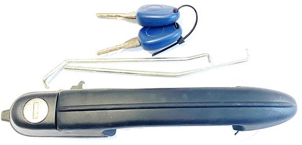 Maniglia Esterna Anteriore Sinistro Nera - C/blocchetto Chiave Fiat Marea Dal 1996 Al 2002