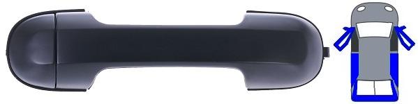 Maniglia Esterna Anteriore E Posteriore Con primer - Monta Anche Portellone Ford Transit Connect - Tourneo Dal 2009 Al 2013