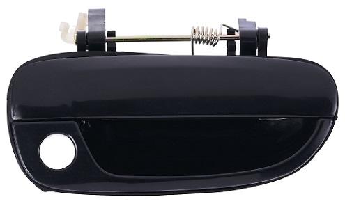 Maniglia Esterna Anteriore Sinistro Nera Liscia - C/foro Blocchetto Chiave Hyundai Accent 4/5 Porte Dal 2003 Al 2006