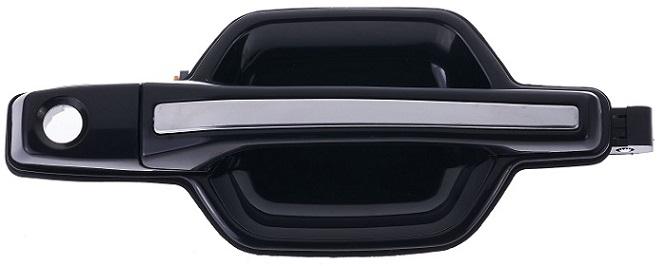 Maniglia Esterna Anteriore Sinistro Nera - C/inserto Cromato Mitsubishi Pajero Dal 2003 Al 2006