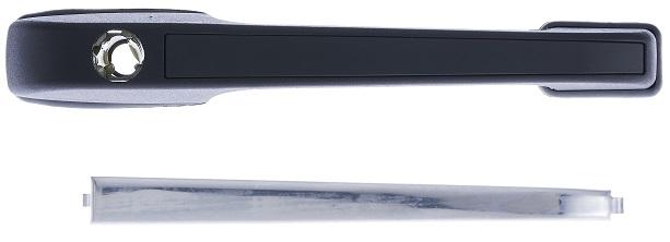 Maniglia Esterna Anteriore Destro Nera C/inserto Cromato - S/chiave Volkswagen Golf I Dal 1974 Al 1983