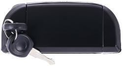 Maniglia Esterna Anteriore C/chiave Sinistro Nera Liscia Volkswagen Transporter T4 Dal 1996 Al 2003