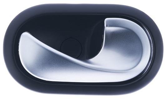 Maniglia Apriporta Interna Anteriore E Posteriore Destro Nera - C/leva Argento - A Cavo Renault Modus Dal 2004 Al 2008