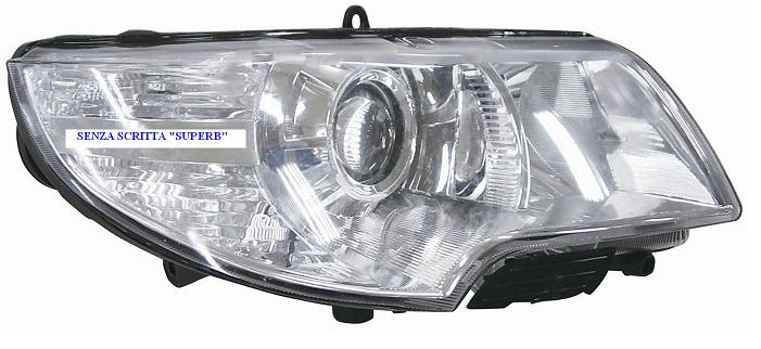 Faro Anteriore SINISTRO per Skoda Superb dal 2008 al 2013