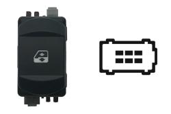 Pulsante Interruttore Alzavetro Anteriore Destro Renault Megane Dal 2006 Al 2008