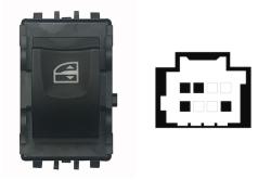 Interruttore Alzacristalli Porta Posteriore Sx dx,alzacristalli Comfort,4 Pin,connettore Nero Renault Megane Iii Dal 2008 Al 20