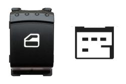  Interruttore Alzacristalli Porta Anteriore Dx Porta Posteriore Sx=dx,colore Nero/bianco,4 Pin Seat Alhambra Dal 2000 Al 2010