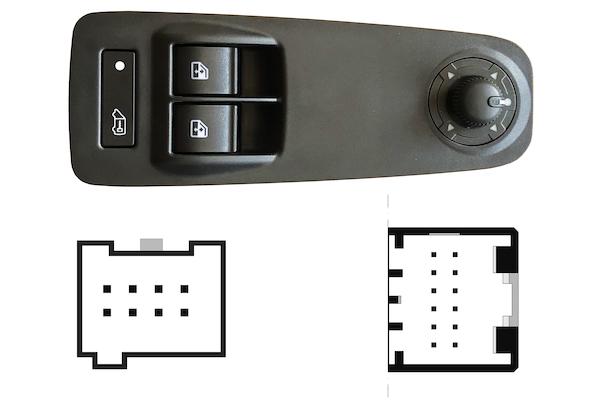 Pulsante Interruttore Alzavetro Anteriore Sinistro Citroen Jumper Dal 2006