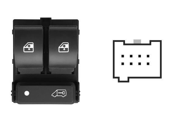 Pulsante Interruttore Alzavetro Anteriore Sinistro Citroen Jumper Dal 2006