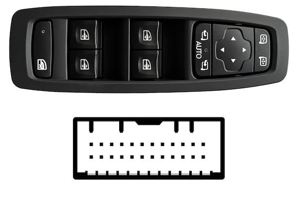 Pulsante Interruttore Alzavetro Anteriore Destro Renault Talisman Dal 2015 Al 2021