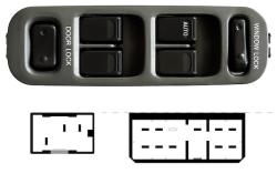 Pulsante Interruttore Alzavetro Anteriore Destro Suzuki Gran Vitara Dal 1998 Al 2005