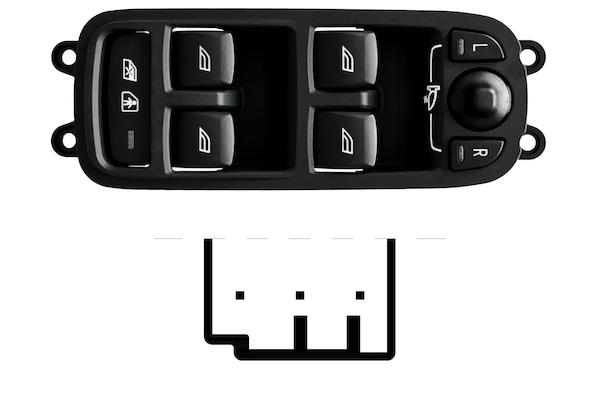 Pulsante Interruttore Alzavetro Anteriore Destro Volvo Xc70 Dal 2013 Al 2017