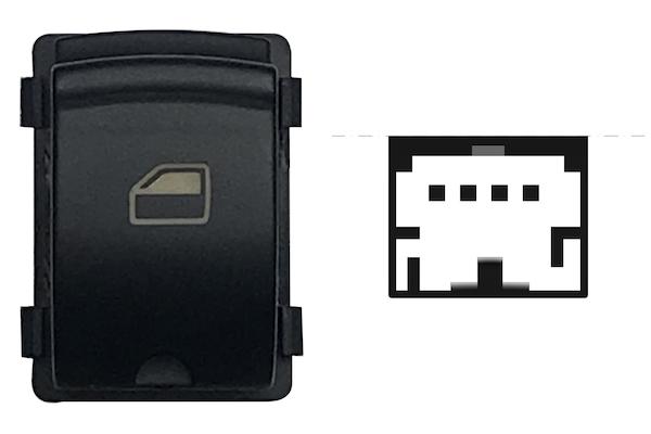 Pulsante Interruttore Alzavetro Anteriore Destro Posteriore Sinistro E Destro Audi A6 Dal 2004 Al 2011