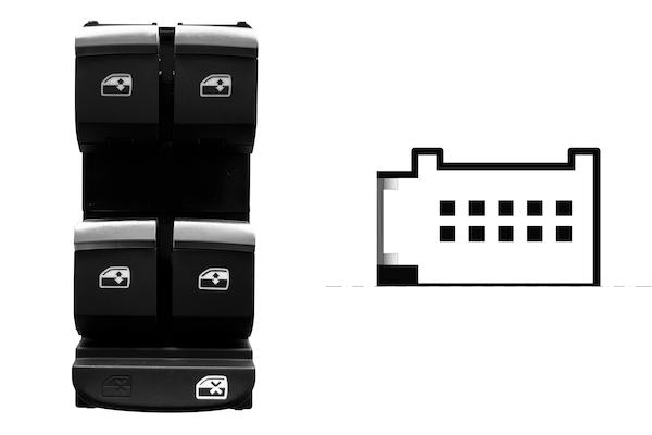 Pulsante Interruttore Alzavetro Anteriore Sinistro Audi Q5 Dal 2016