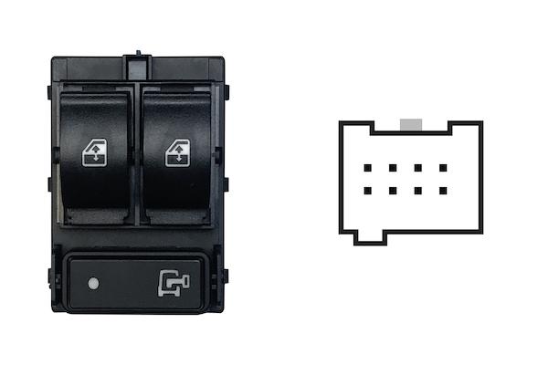 Pulsante Interruttore Alzavetro Anteriore Sinistro Fiat Ducato Dal 2012 Al 2014