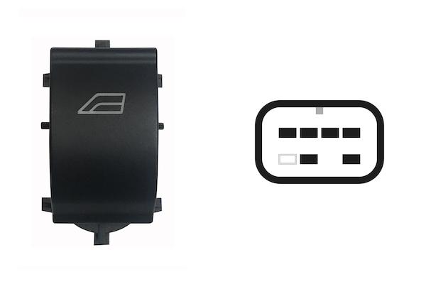 Pulsante Interruttore Alzavetro Anteriore Destro Ford Focus Dal 2015 Al 2019