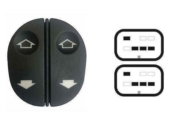 Pulsante Interruttore Alzavetro Anteriore Sinistro Ford Fusion dal 2002