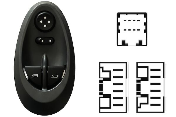 Pulsante Interruttore Alzavetro Anteriore Destro Iveco Daily Dal 2000 Al 2006