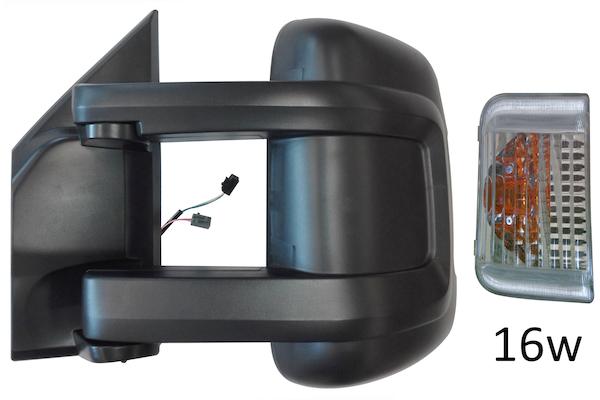 Specchietto Retrovisore Manuale Sinistro Con Sensore Di Temperatura Fiat Ducato Dal 2014