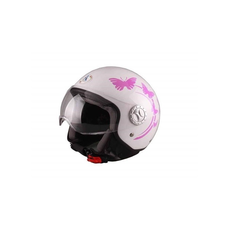 Casco Demi Jet Visiera Elicotterista Butterfly