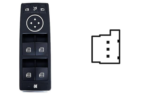 Pulsante Interruttore Alzavetro Anteriore Destro Mercedes Gla X156 Dal 2014 Al 2019