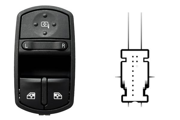 Pulsante Interruttore Alzavetro Anteriore Sinistro Opel Corsa Dal 2006 Al 2014
