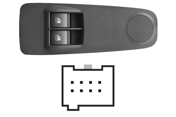 Pulsante Interruttore Alzavetro Anteriore Sinistro Peugeot Boxer Dal 2006