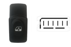 Pulsante Interruttore Alzavetro Anteriore Destro Renault Scenic Dal 1996 Al 2003