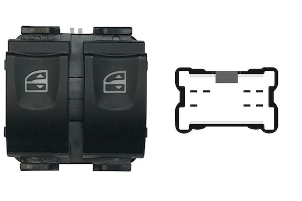 Pulsante Interruttore Alzavetro Anteriore Sinistro Renault Trafic Dal 2014