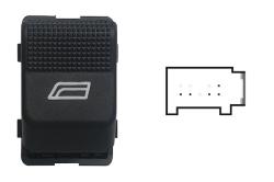 Pulsante Interruttore Alzavetro Anteriore Destro Seat Arosa Dal 1997 Al 2004