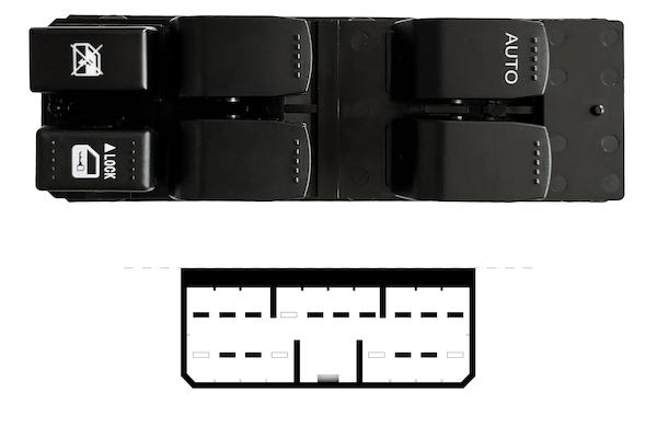 Pulsante Interruttore Alzavetro Anteriore Sinistro Suzuki Sx4 Dal 2006