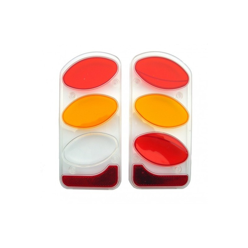 2 Plastiche Fanali Dx E Sx Portabici Peruzzo