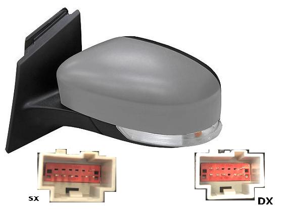 Specchietto Retrovisore Sinistro Elettrico Termico Con Fanalino Sx FORD FOCUS dal 2011 al 2013