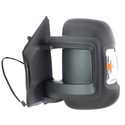 Specchietto Retrovisore Sinistro Elettrico Termico Ribaltabile C/Sonda Braccio Corto Con Fan. Sx FIAT DUCATO dal 2014