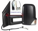 Specchietto Retrovisore Destro Elettrico Termico C/Fan. Braccio Lungo Dx MERCEDES SPRINTER dal 2018