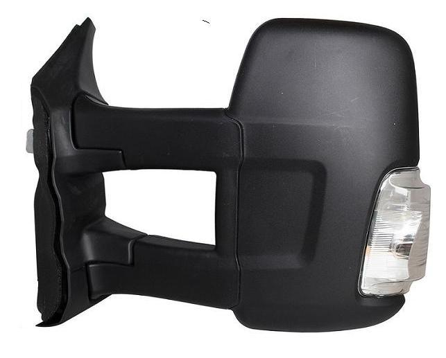 Specchietto Retrovisore Sinistro Manuale Braccio Lungo C/Fan. Bianco 5W Sx FORD TRANSIT dal 2014 al 2019