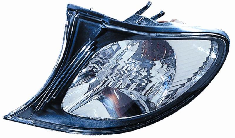 Freccia Anteriore Crystal Cornice Nera Sinistro Bmw Serie 3 E46 Berlina Touring Dal 2001 Al 2004