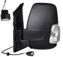 Specchietto Retrovisore Sinistro Elettrico Termico Ribaltabile Braccio Corto C/Fan. Bianco 5W Sx FORD TRANSIT dal 2020