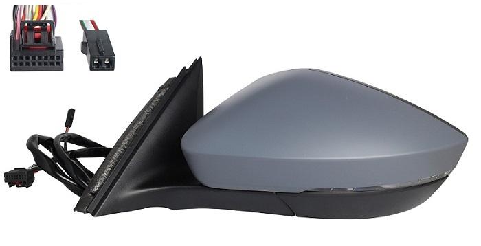 Specchietto Retrovisore Sinistro El. Term. Rib. Con Memoria. C/Fan. A Led E Luce Cort. Sx SKODA SUPERB dal 2015