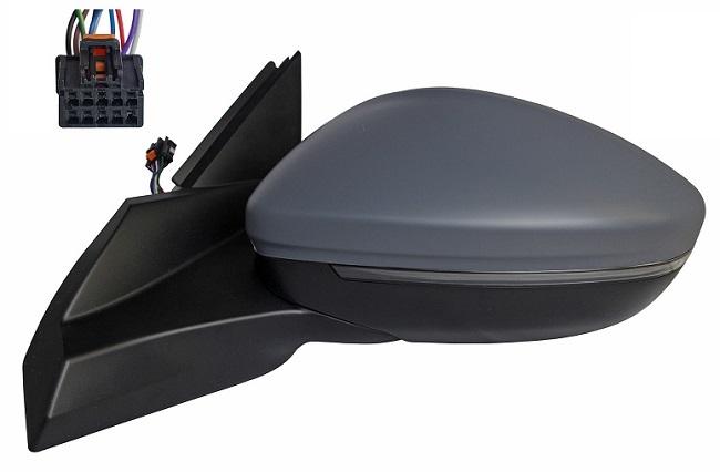Specchietto Retrovisore Destro Elettrico Termico Ribaltabile C/ Fan. E Luce Di Cortesia Dx PEUGEOT 2008 dal 2019