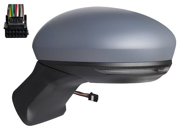 Specchietto Retrovisore Sinistro Elettrico Termico Rib. C/Fan. A Led Sx RENAULT CAPTUR dal 2020