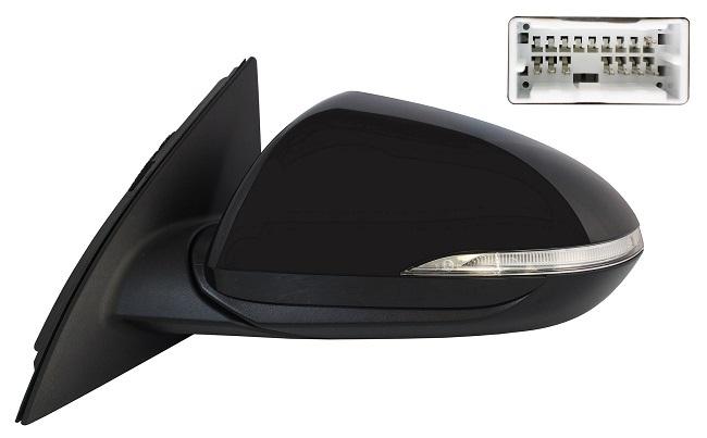 Specchietto Retrovisore Sinistro Elettrico Termico Rib. Con Memoria. Con Fanalino Sx HYUNDAI I30 dal 2017